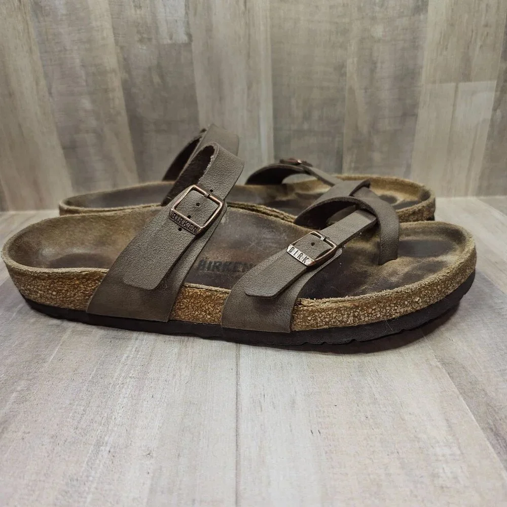 Birkenstock Woman's Size 40 Mayari Sandals Two Adjustable Straps *READ* - Picture 6 of 13